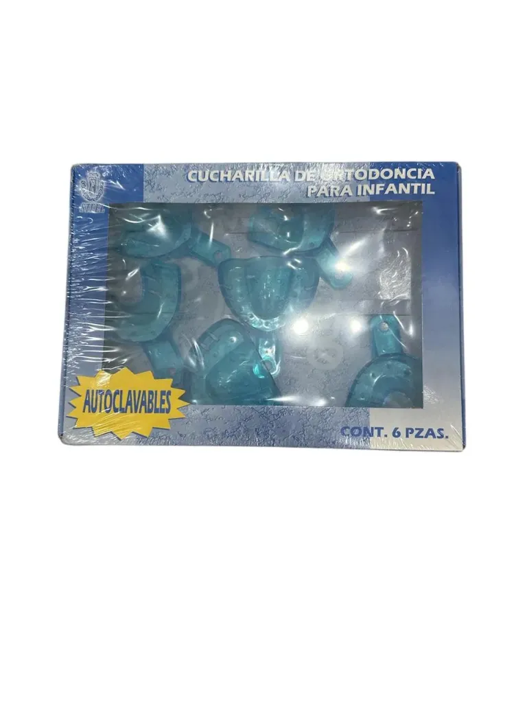 CUCHARILLAS PARA ORTHODONCIA INFANTILES AUTOCLAVABLES CON 6 STEEL