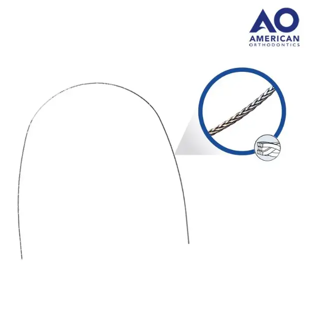 ARCOS TRENZADOS RECTANGULAR AMERICAN ORTHODONTIC (019 X 025)