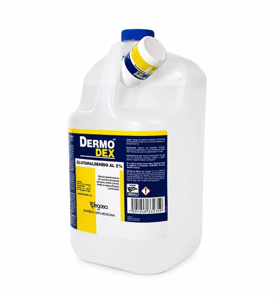 DERMODEX GLUTARALDEHIDO AL 2% 4 LT  PROTEC DEGASA