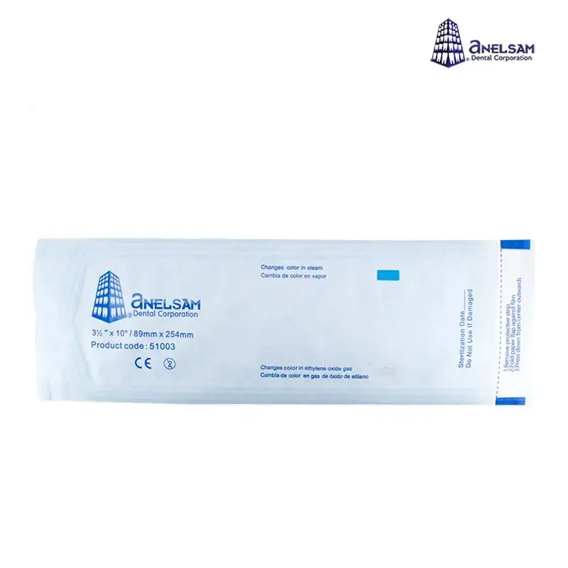 BOLSA PARA ESTERILIZAR 3 1/2X10 ANELSAM PAQ C/200