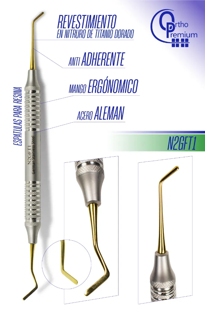 ESPATULA RESINA DORADA ORTHO PREMIUM