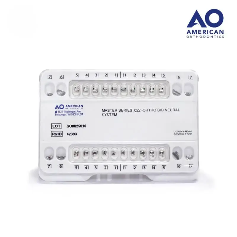 BRACKETS ORTHO BIO NEURAL .022 JGO C/T 6 Y 7 AMERICAN ORTHODONTIC