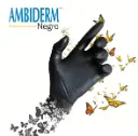 GUANTES AMBIDERM PLUS NEGRO LISO