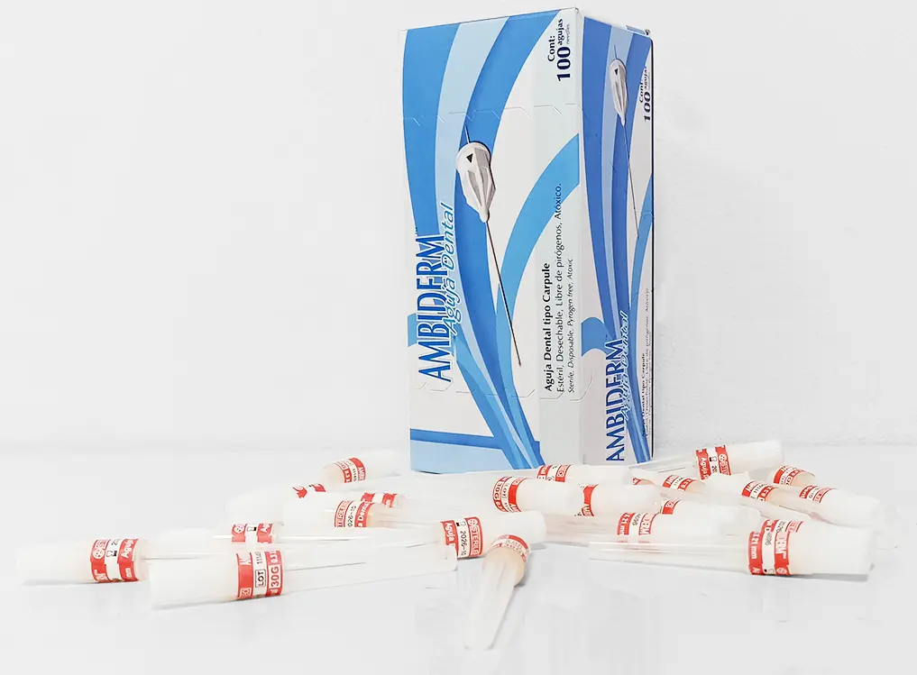 [AMBI310031090] AGUJA CORTA 30 G CORTA ( 0.3 X 21 MM ) CAJA C/100 AMBIDERM