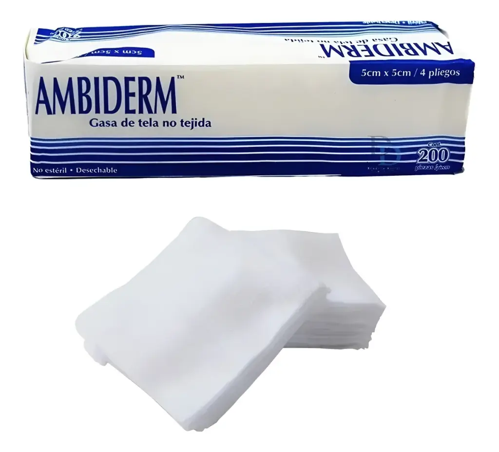 [AMBIDER25230109020] GASA DE ALGODON  5X5 C/200 AMBIDERM