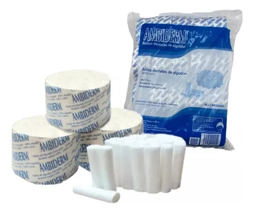 ROLLOS DE ALGODOS C/1000 AMBIDERM