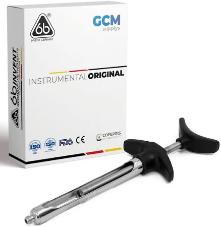 JERINGA ARTICULADA CON PLASTICO NEGRA 6B