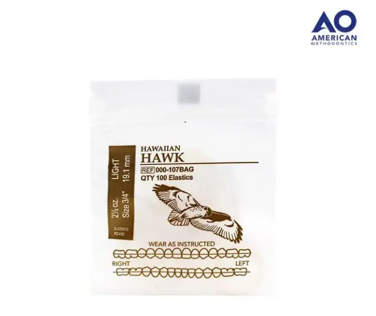 [AO000-107] LIGAS INTRAORALES 2.5oz. 3/4 HAWK AO