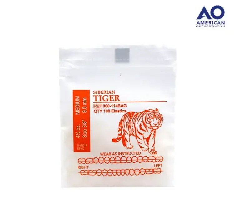 [AO000-114] LIGAS INTRAORALES 4.5oz. 3/8 TIGRE AO