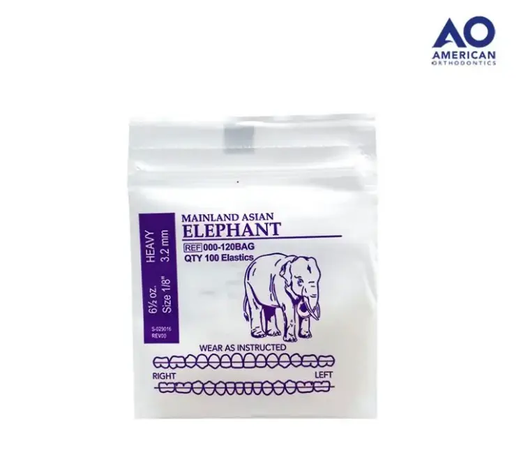 [AO000-120] LIGAS INTRAORALES 6.5oz. 1/8 ELEFANTE AO