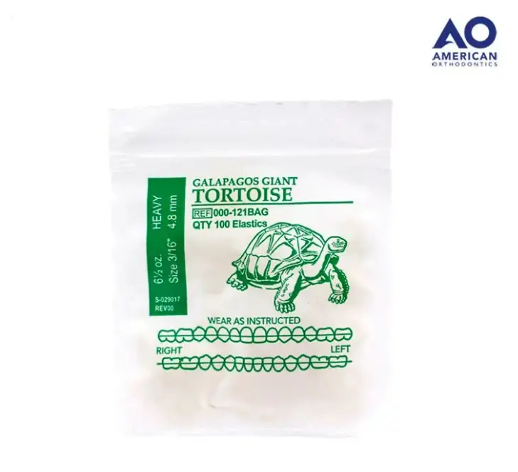 LIGAS INTRAORALES 6.5oz. 3/16 TORTUGA AO