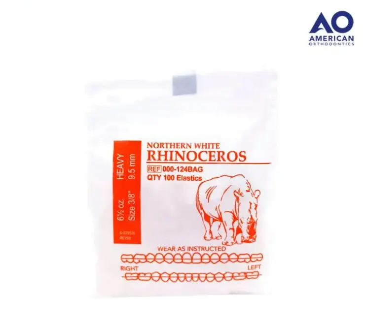 [AO000-124] LIGAS INTRAORALES 6.5oz. 3/8 RINOCERONTE AO