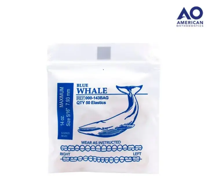[AO000-143] LIGAS EXTRAORALES 14oz 5/16 BLUE WHALE AO