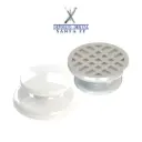 BOTON LINGUAL CERAMICO C/10 ALL WHITE 