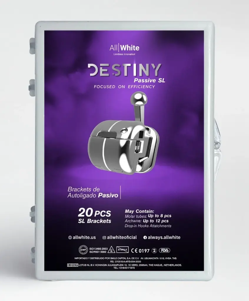 [SCA-BANSM22] BRACKETS DESTINY ALL WHITE  (MBT .022)
