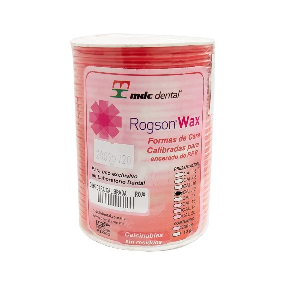 [MDC:148-0054] CERA ROGSON CILINDRICA ROLLO C-08 ROJA 225GR MDC 0054