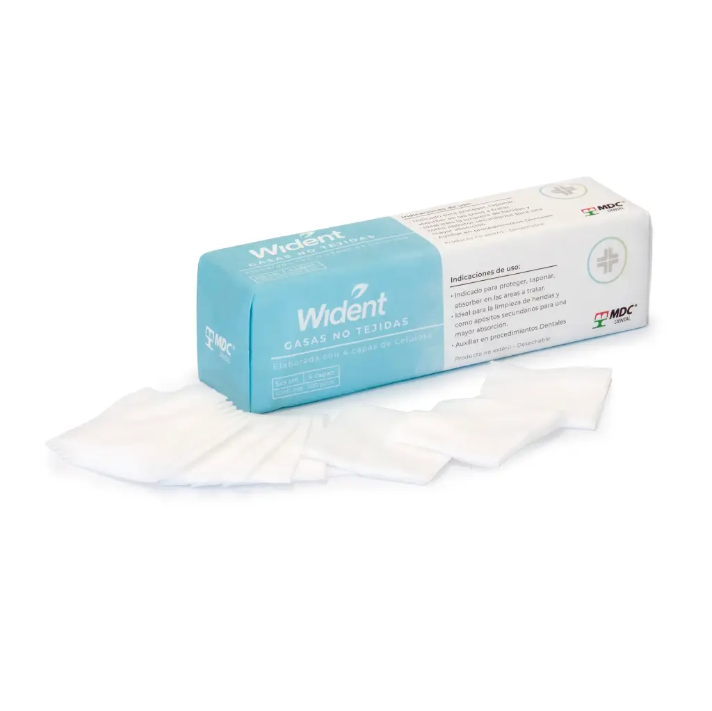 [MDC:281-0007] GASA WIDENT NO TEJIDA 5X5 PAQUETE C/200 PZAS
