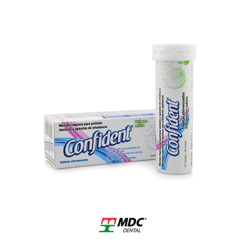 TABLETA DE LIMPIEZA EFERVESCENTE CONFIDENT C/20 MDC  0020