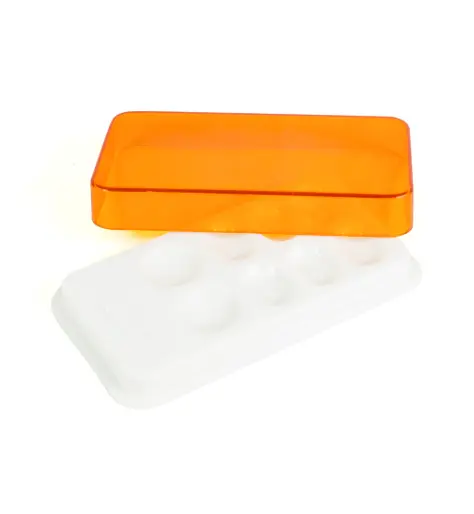 ESTUCHE RESINA C/5 DIVISIONES AMBAR ARGEL