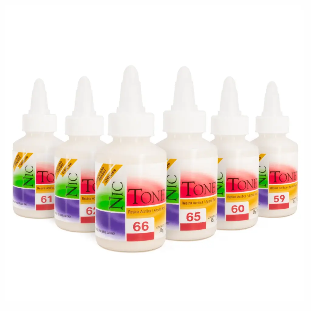 ACRILICOS AUTOCURABLES NIC-TONE 35GR MDC