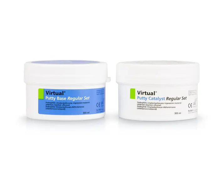 VIRTUAL REFILL PUTTY REG BASE Y CAT 2X300 ML IVOCLAR
