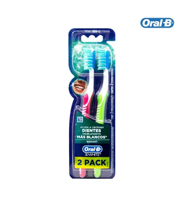 CEPILLO 3D WHITE ADVANTAGE MEDIANO 40 CON 2 ORAL-B