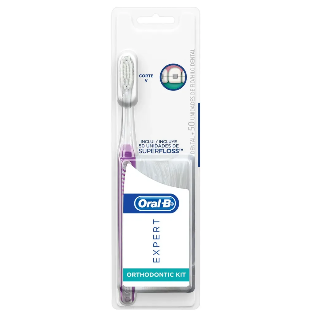 [7500435156011] CEPILLO EXPERT ORTODONCIA C/HILO SUPERFLOSS ORAL B