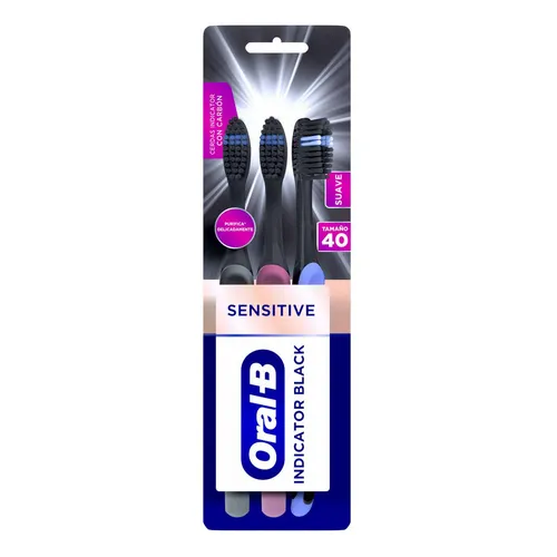 CEPILLO INDICATOR BLACK SENSITIVE C/3 ORAL B