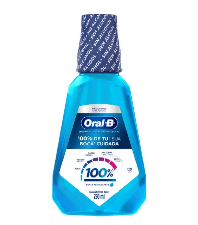 ENJUAGUE BUCAL 100% MENTA 250 ML ORAL B
