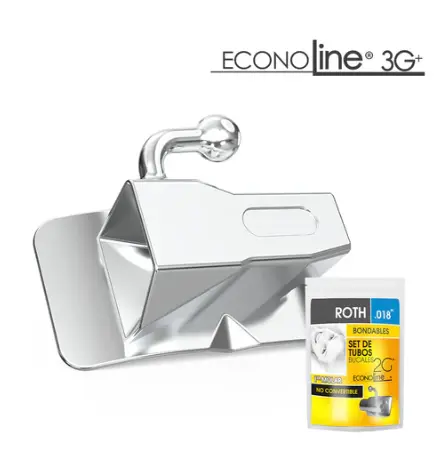 TUBOS ROTH 1er MOLAR ECONOLINE C/MALLA AH KIM PECH (.018)