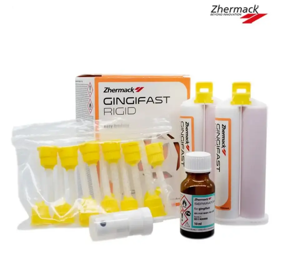 [ZERMACKC401520] GINGIFAST RIGIDO CAJA CON 2 CARTUCHOS 50 ml + SEPARATOR 10 ml + 12 PUNTAS ZHERMACK