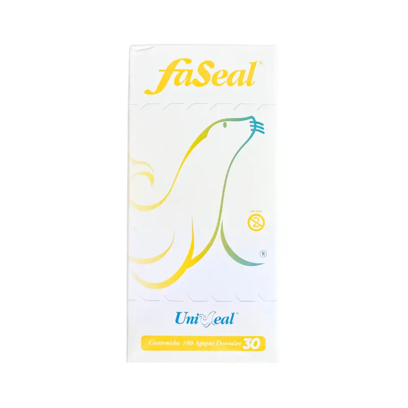 [122-C] AGUJA CORTA 30 G CAJA  C/100 UNISEAL