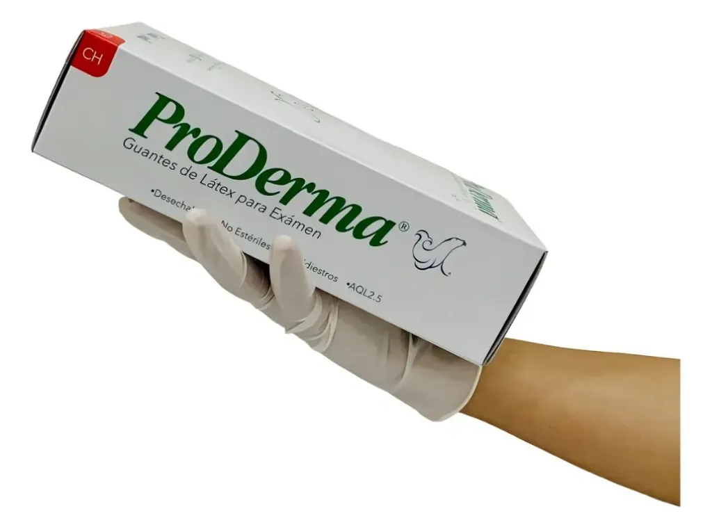 GUANTES DE LATEX PRODERMA UNISEAL (S)