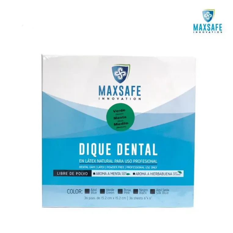 DIQUE MAX SAFE 6X6 MENTA C/36 MEDICOM
