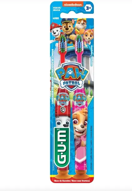 [070942003308] CEPILLO INFANTIL PAW PATROL 2 PZ GUM