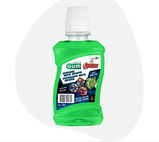 ENJUAGUE BUCAL INFANTIL AVENGERS 250 ML GUM