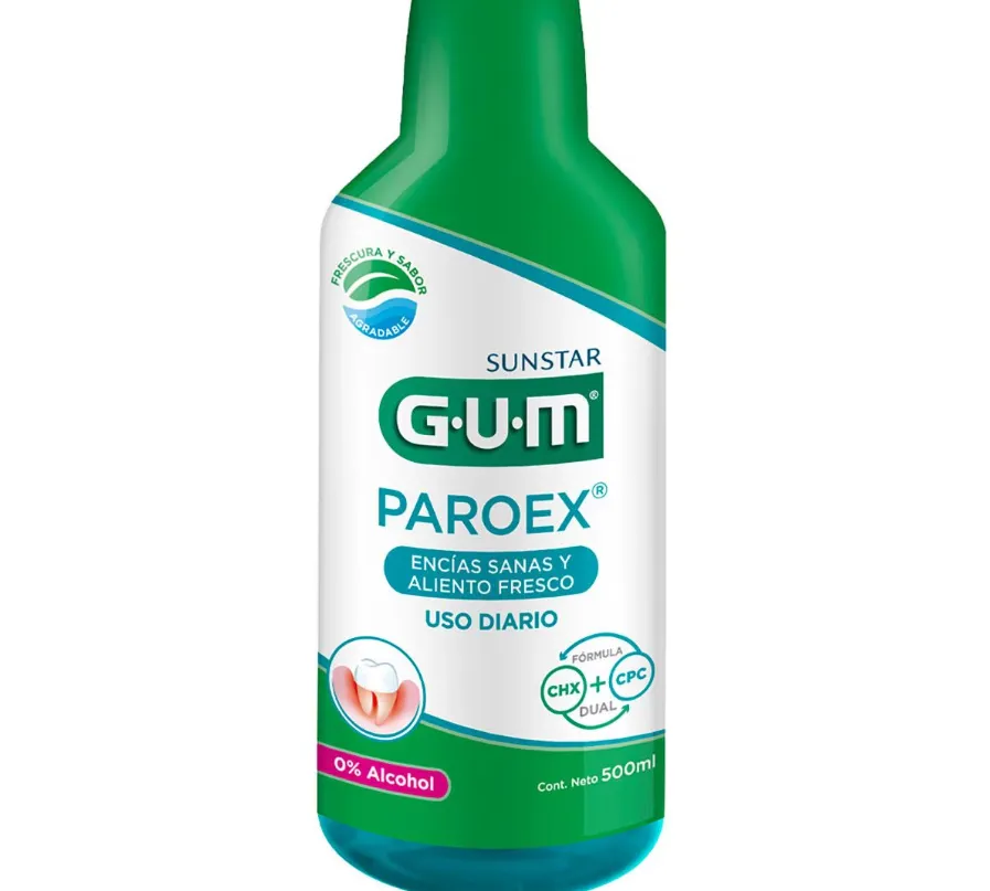 ENJUAGUE BUCAL PAROEX USO DIARIO 500 ML GUM