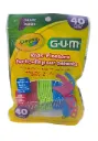 FLOSSERS KIDS CRAYOLA C/40 GUM