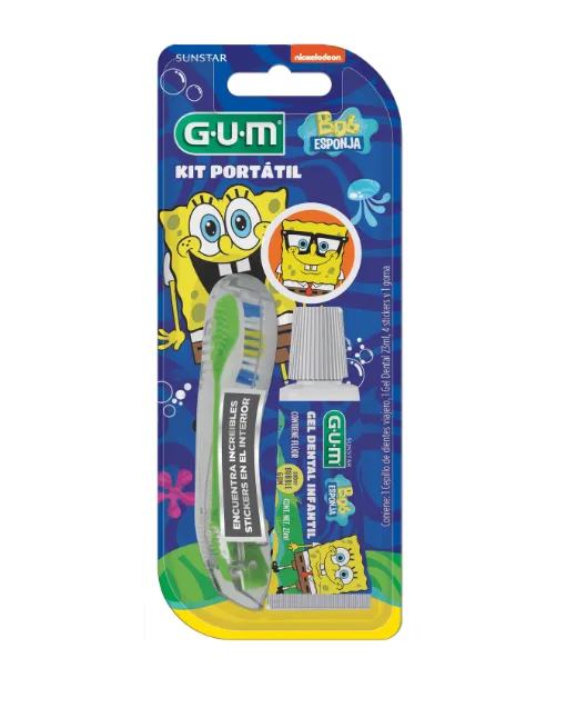 [7898185415114] KIT DE VIAJE INFANTIL BOB ESPONJA GUM