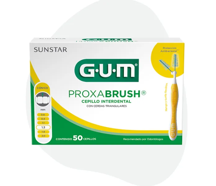 PROXABRUSH AMARILLO 1.3MM INTERDENTAL C/50 GUM