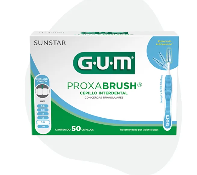 [7502235820673] PROXABRUSH AZUL 1.6 MM INTERDENTAL C/50 GUM