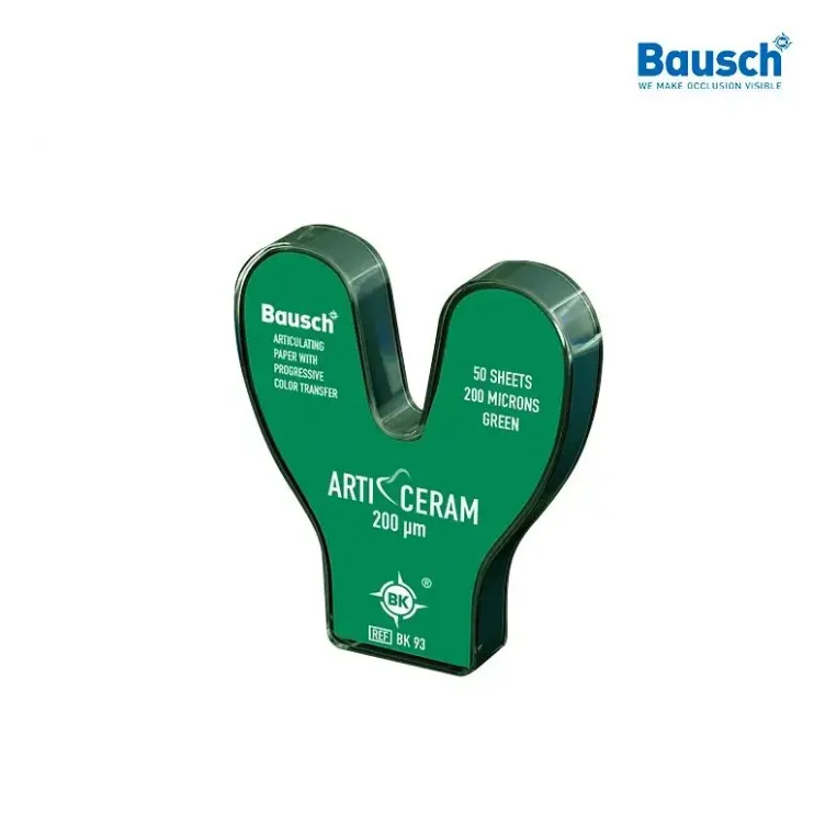 PAPEL ARTICULAR ARTI-CERAM BK 93 VERDE CON 50 BAUSCH