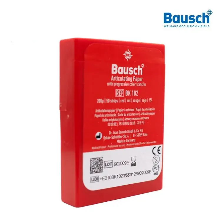 [BAUSCHPABK102] PAPEL ARTICULAR ROJO BK 102 CON 50  BAUSCH