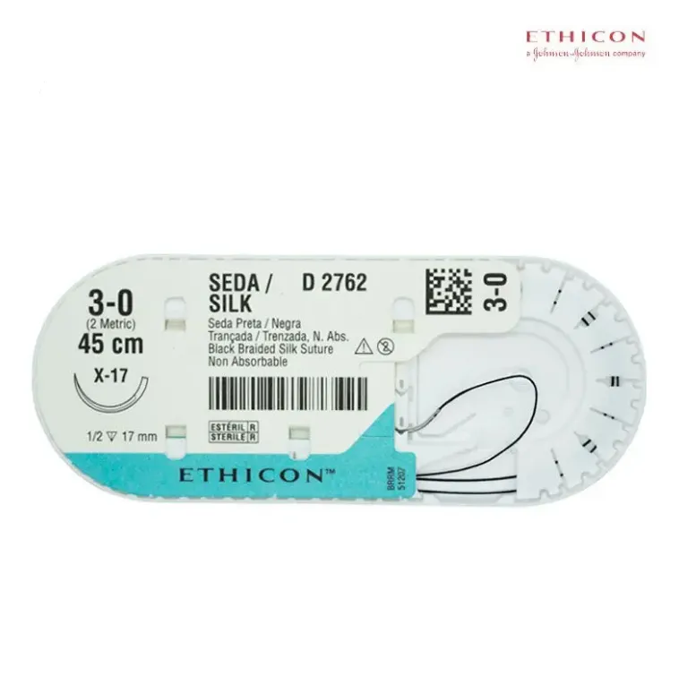 SUTURA 3-0 SEDA 45 X 1.7CM ETHICON