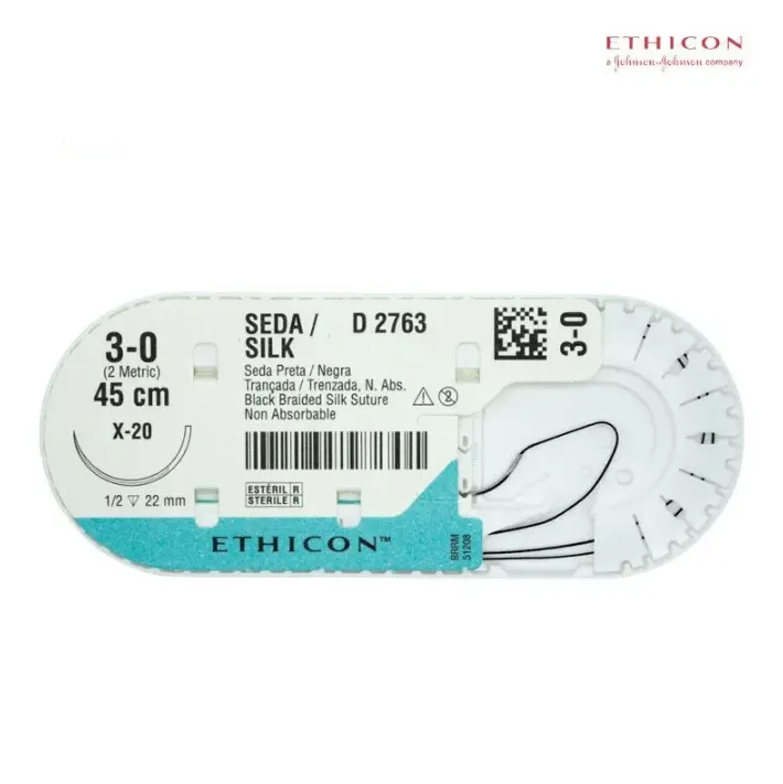 SUTURA 3-0 SEDA 45 X 20CM ETHICON