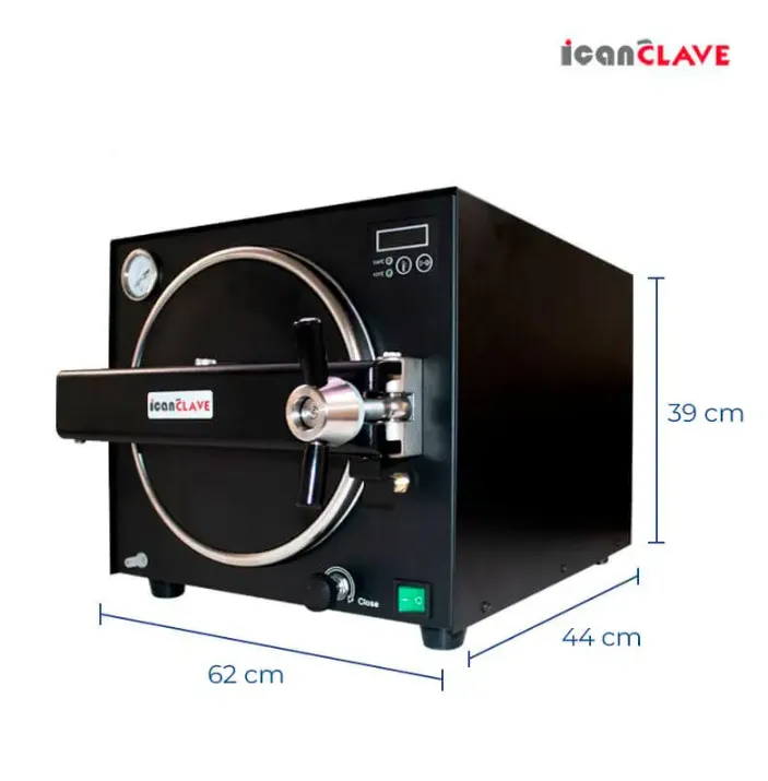 AUTOCLAVE 16 LTS E218 CLASE N ICANCLAVE  (GARANTIA DE 1 AÑO) (Negro)