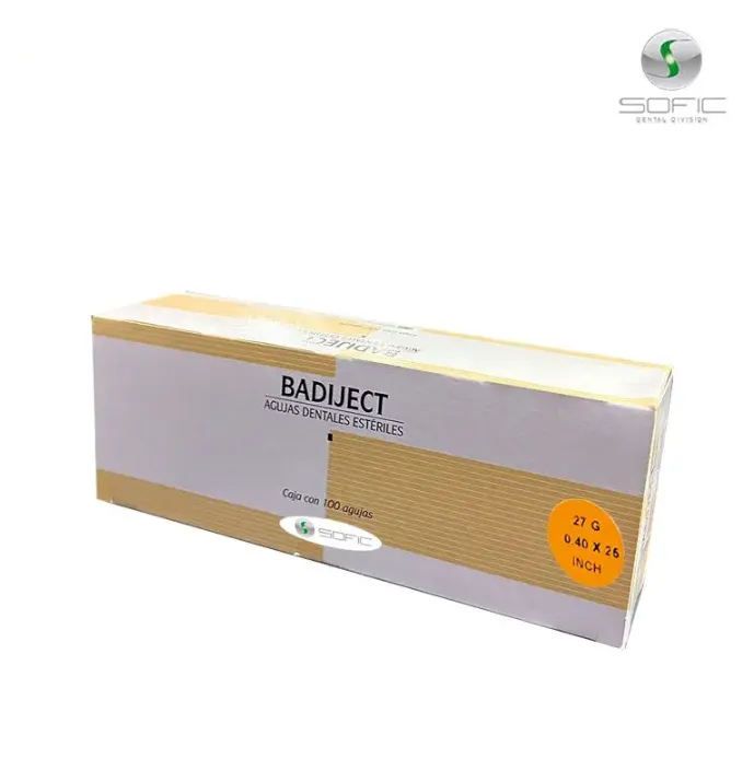 [BAD-C-40X25] BADIJECT CORTA AGUJAS C/100 27G (0.40 x 25)