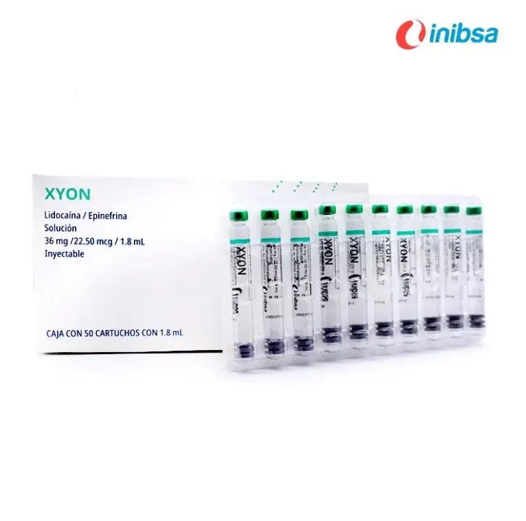 XYON LIDOCAINA EPINEFRINA 2% VIDRIO