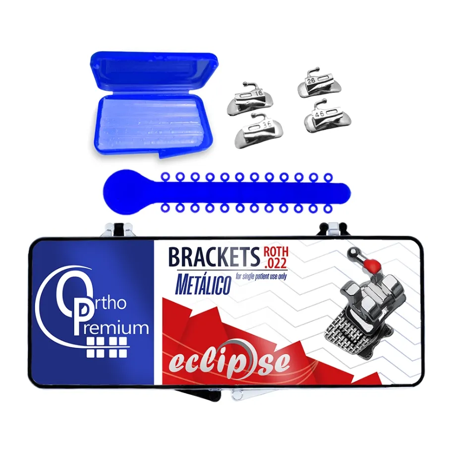 [ORTHOPREMIUM-OPBR22E] BRACKETS ECPLIPSE ROTH .022 C/TUBOS ORTHO PREMIUM