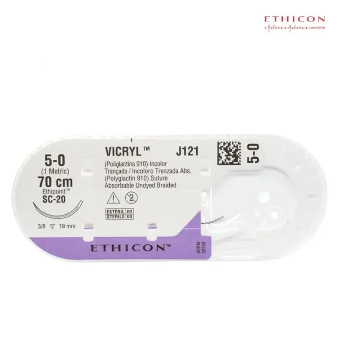 SUTURA VICRYL 5-0 70 X 2.0 CM ETHICON